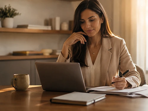 Cliente acompanhando atualizações do processo online